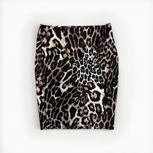 NYCC Women's Skirt Medium Animal Print Pull‎ On Unlined Lightweight A-line